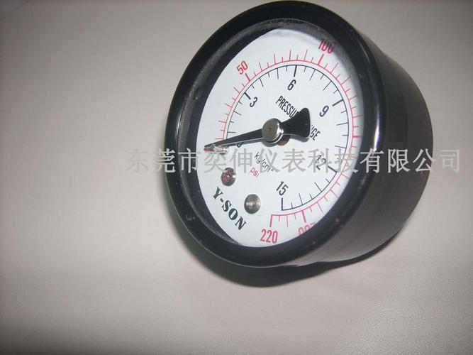 40mm轴向黑壳气压表压力表